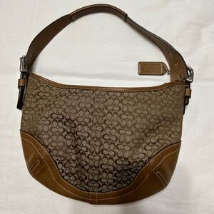 Coach Signature Hobo Shoulder Bag